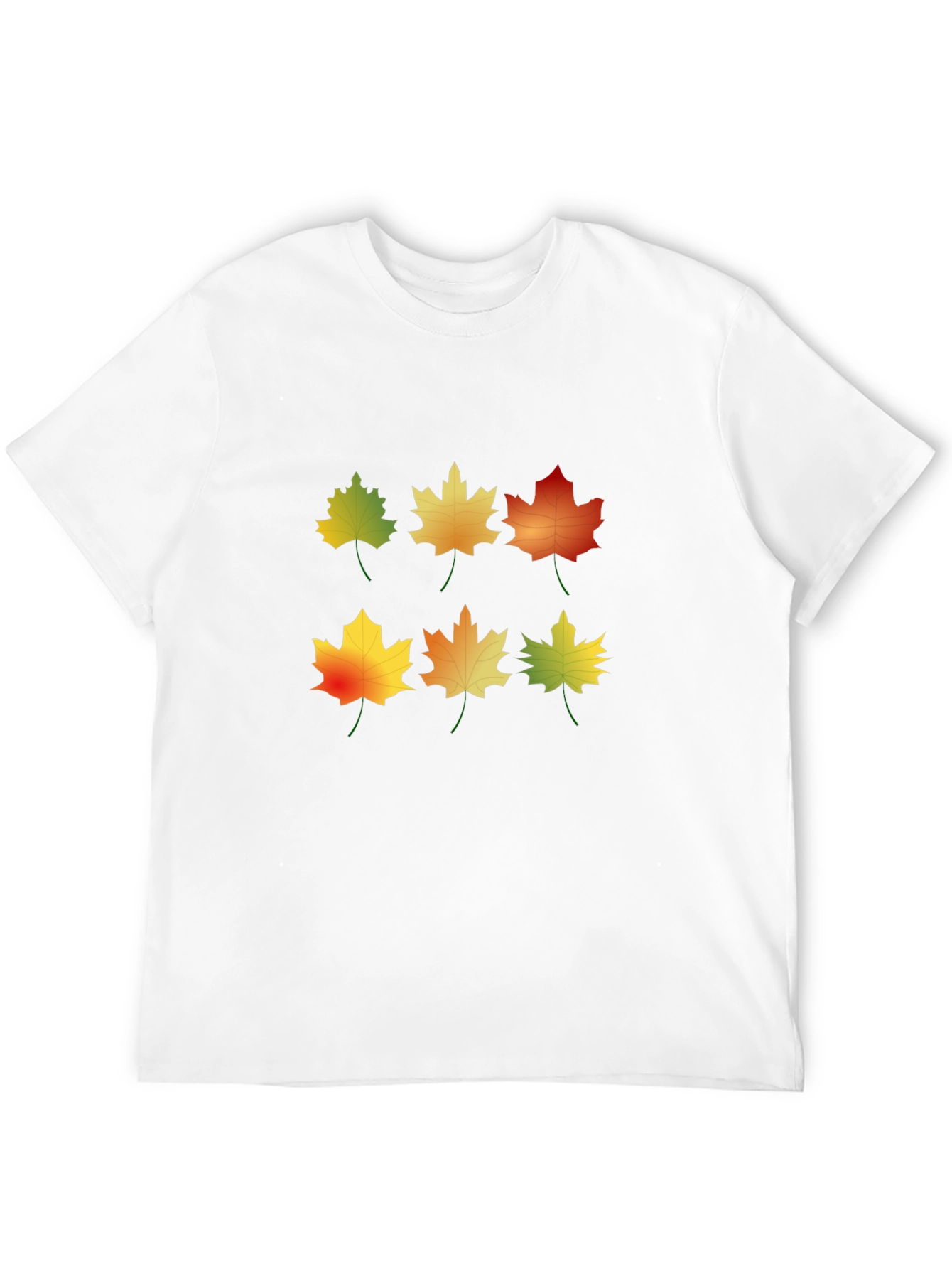 Autumn Leaves Graphic Tee - Nature Inspired Design