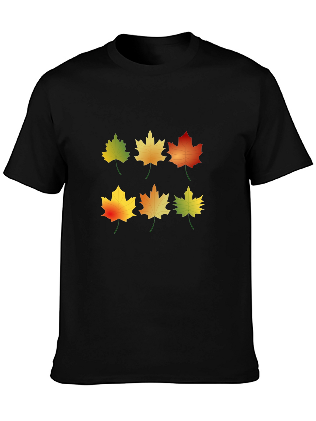 Autumn Leaves Graphic Tee - Nature Inspired Design