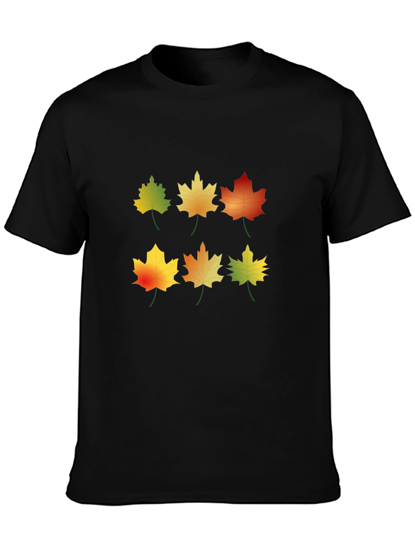 Autumn Leaves Graphic Tee - Nature Inspired Design
