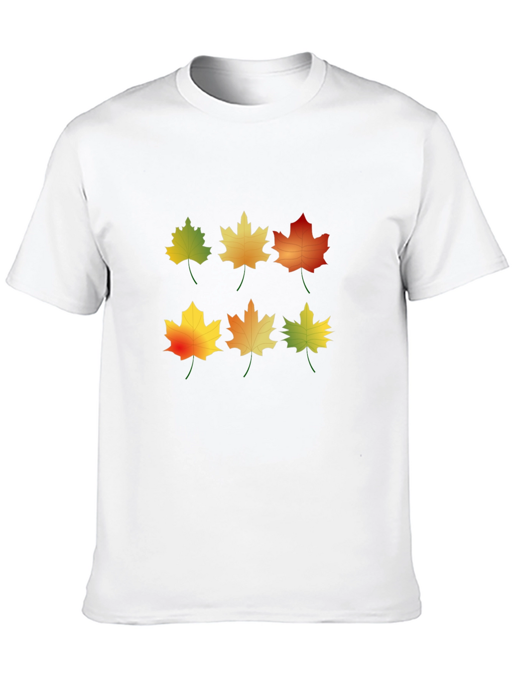 Autumn Leaves Graphic Tee - Nature Inspired Design