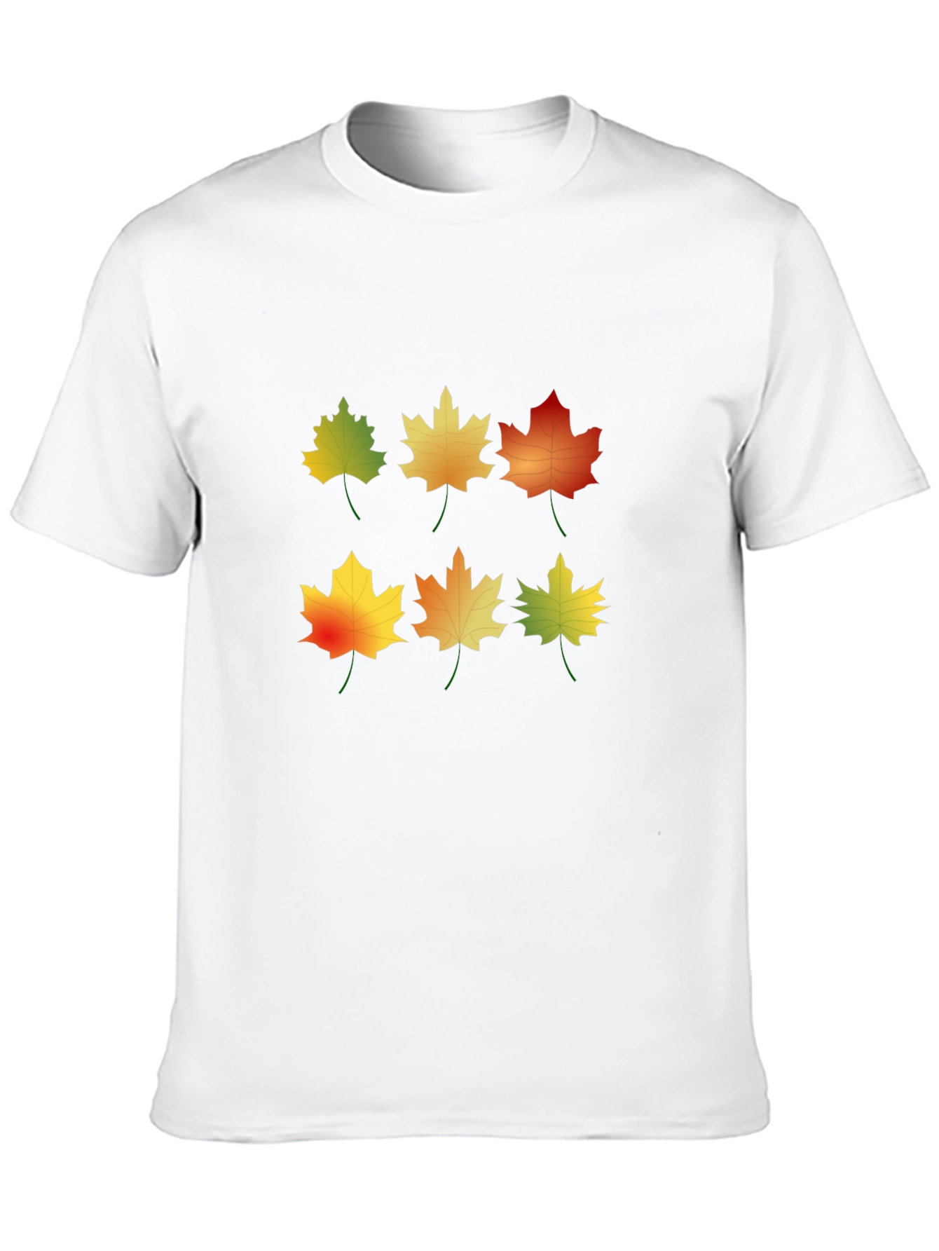 Autumn Leaves Graphic Tee - Nature Inspired Design