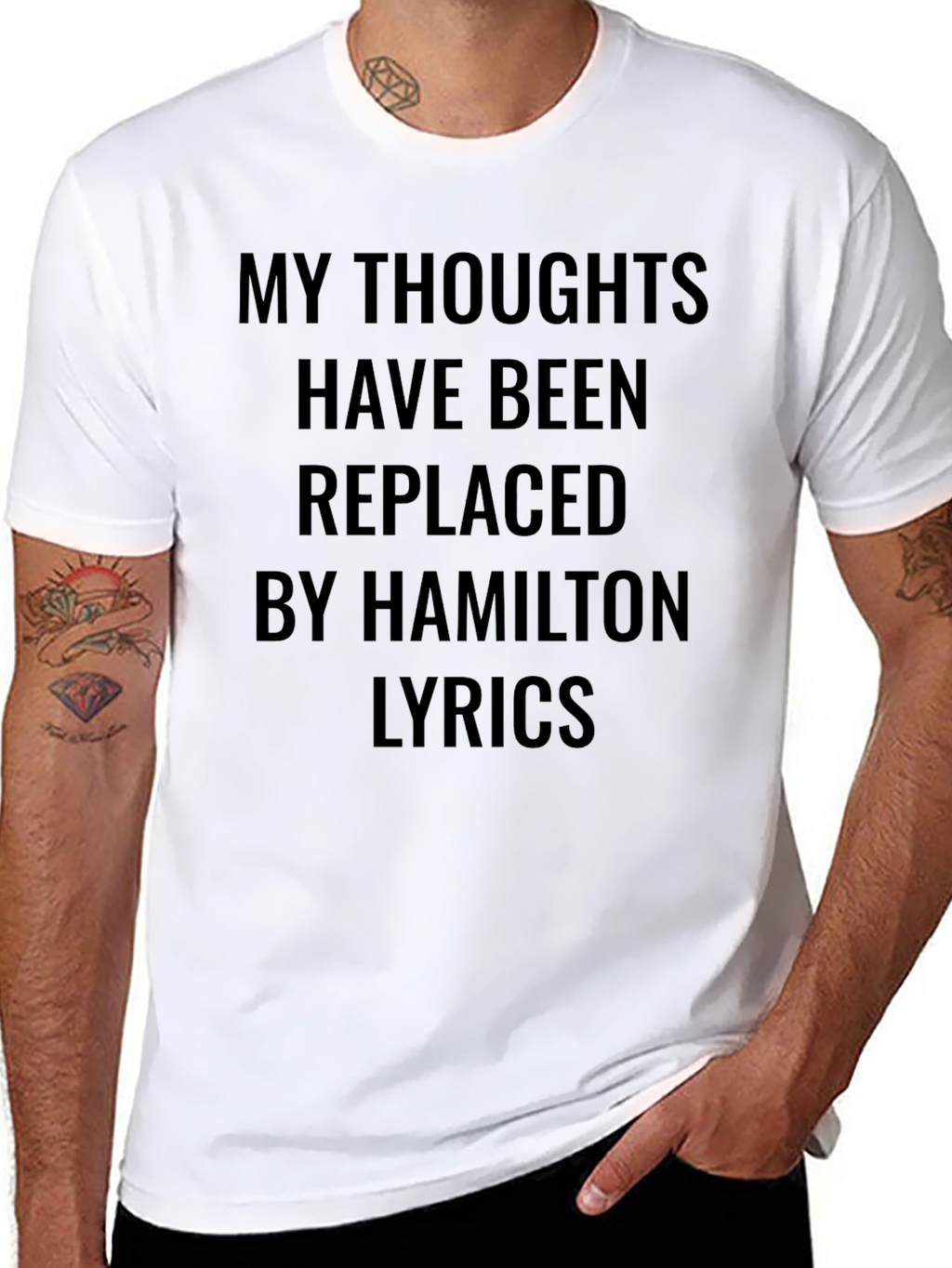Hamilton Lyrics Graphic T-Shirt
