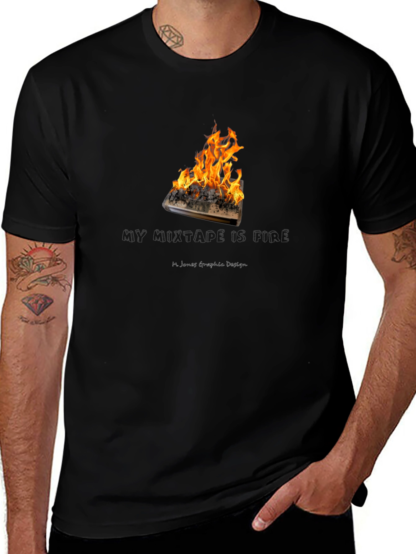Mixtape is Fire Graphic T-Shirt