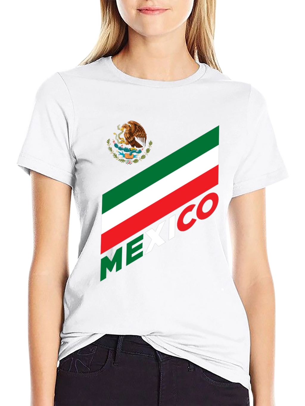 Mexico Flag T-Shirt - Black Graphic Tee