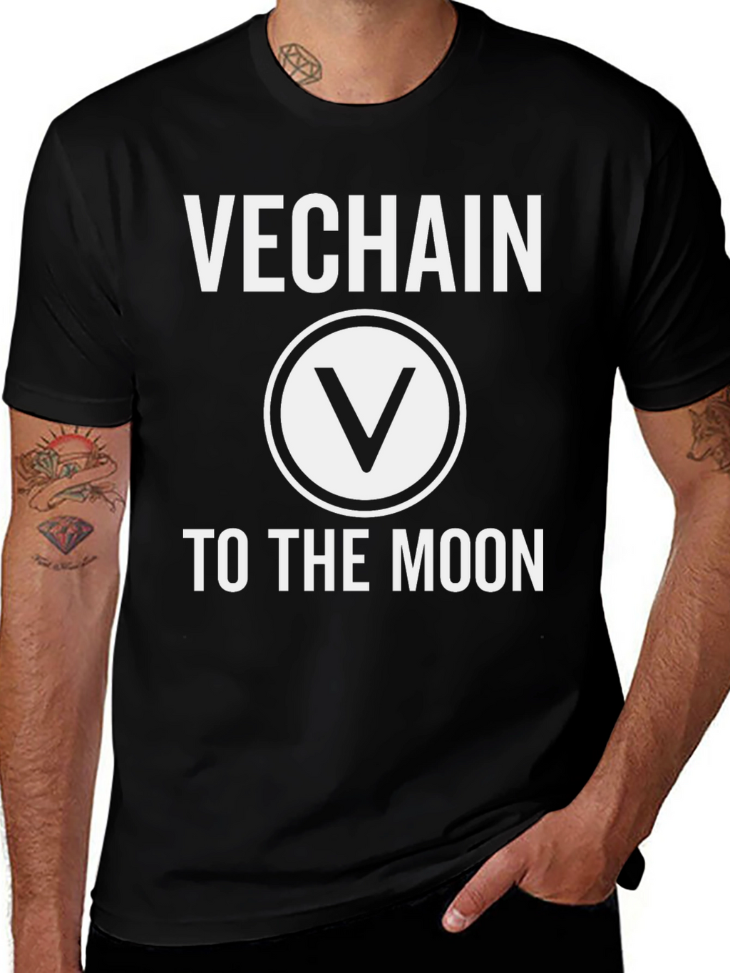 VeChain to the Moon T-Shirt - Crypto Tee