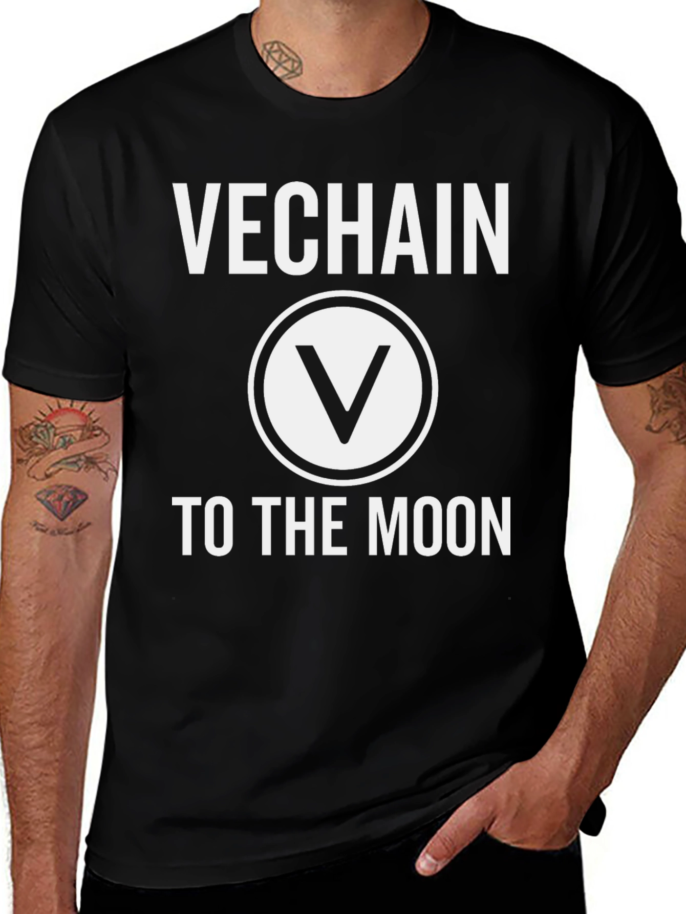 VeChain to the Moon T-Shirt - Crypto Tee