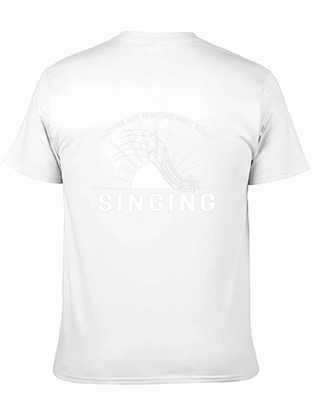 Caution May Spontaneously Start Singing Black T-Shirt