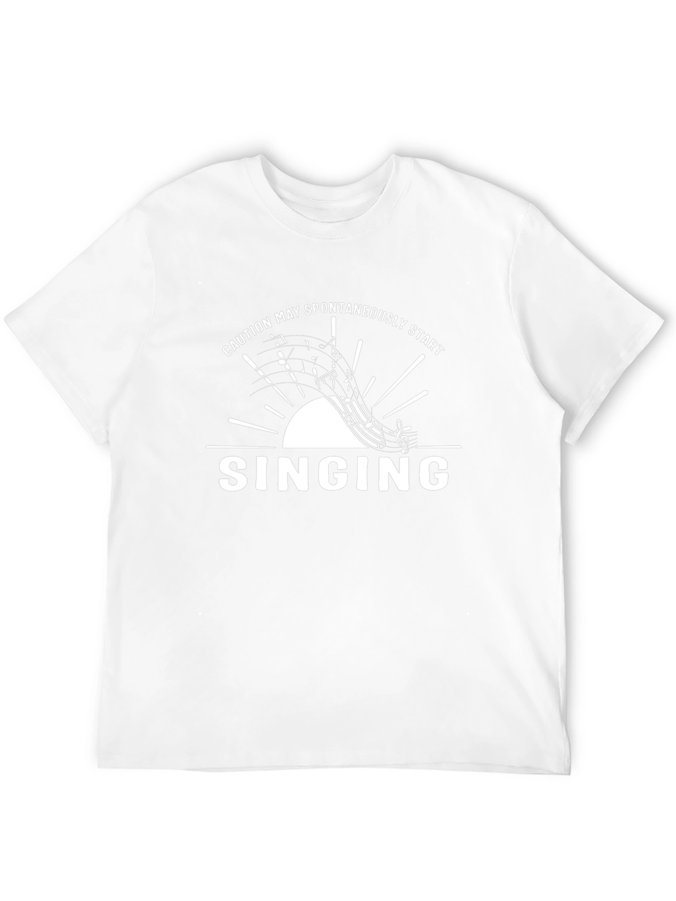 Caution May Spontaneously Start Singing Black T-Shirt