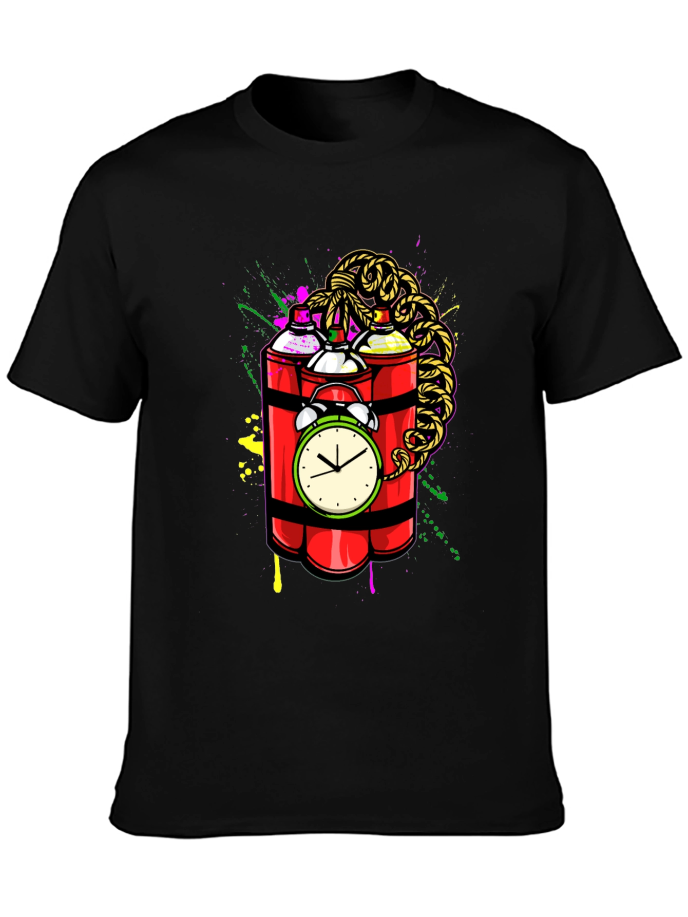 Time Bomb Graffiti Graphic Tee