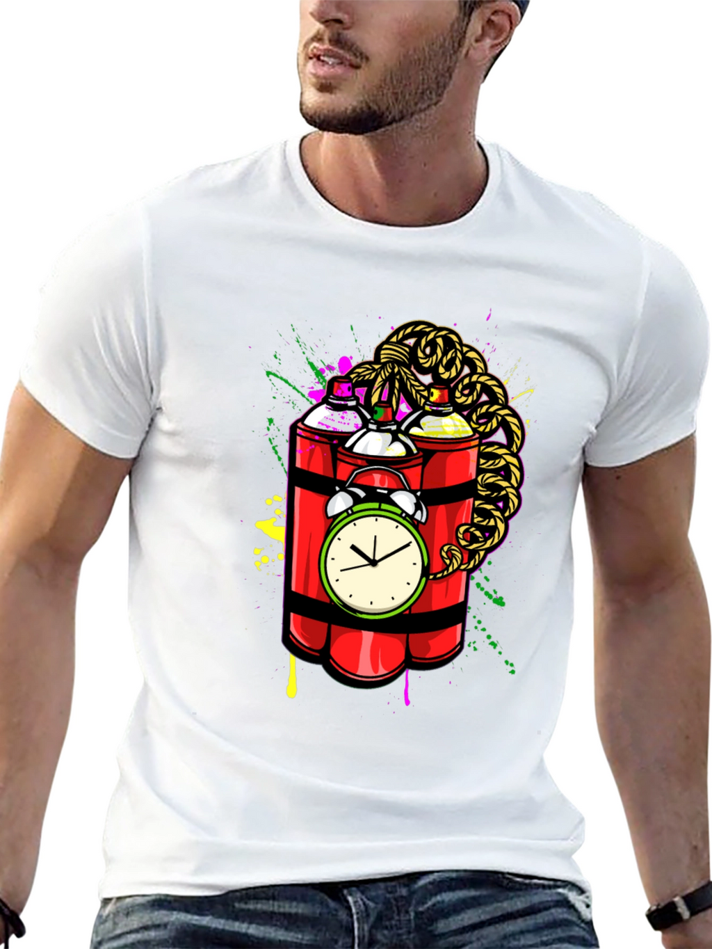 Time Bomb Graffiti Graphic Tee