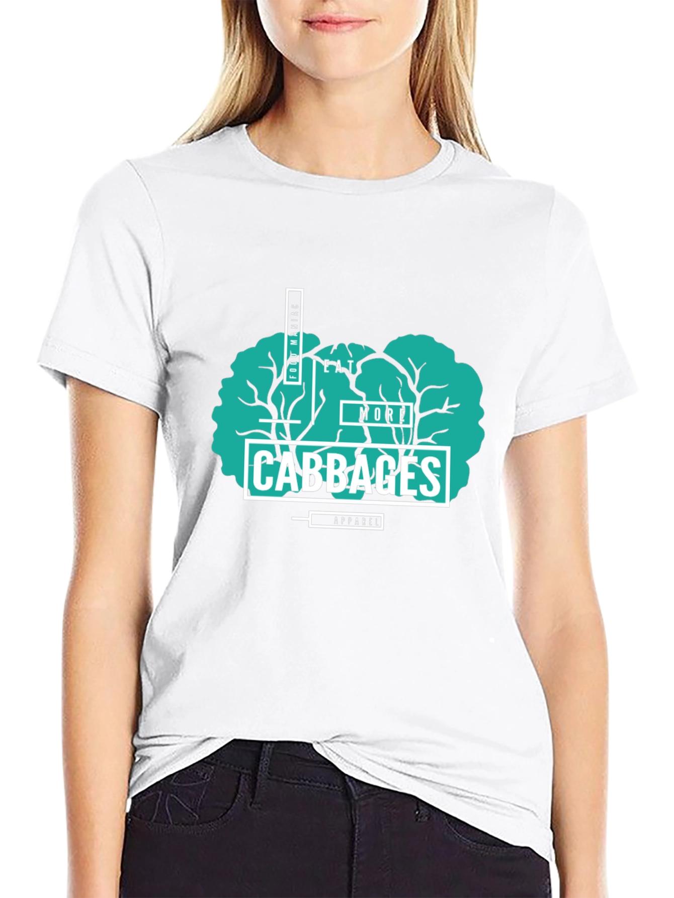 Eat More Cabbages T-Shirt - Food Maniac Apparel