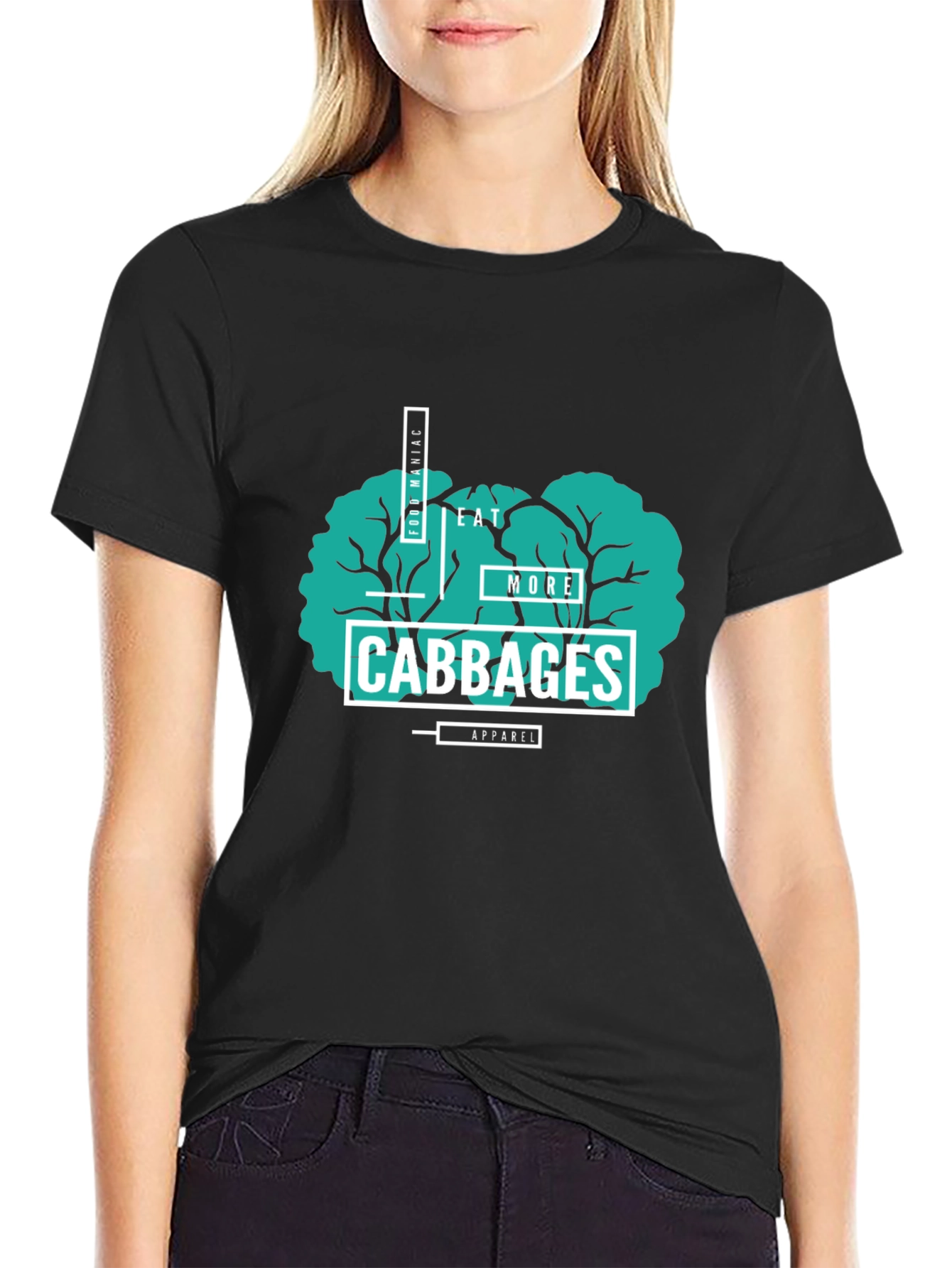 Eat More Cabbages T-Shirt - Food Maniac Apparel
