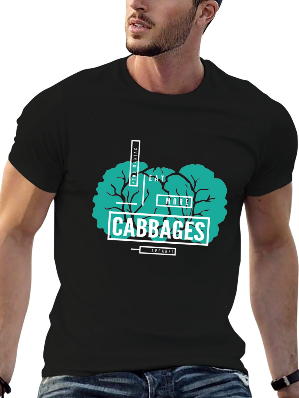 Eat More Cabbages T-Shirt - Food Maniac Apparel