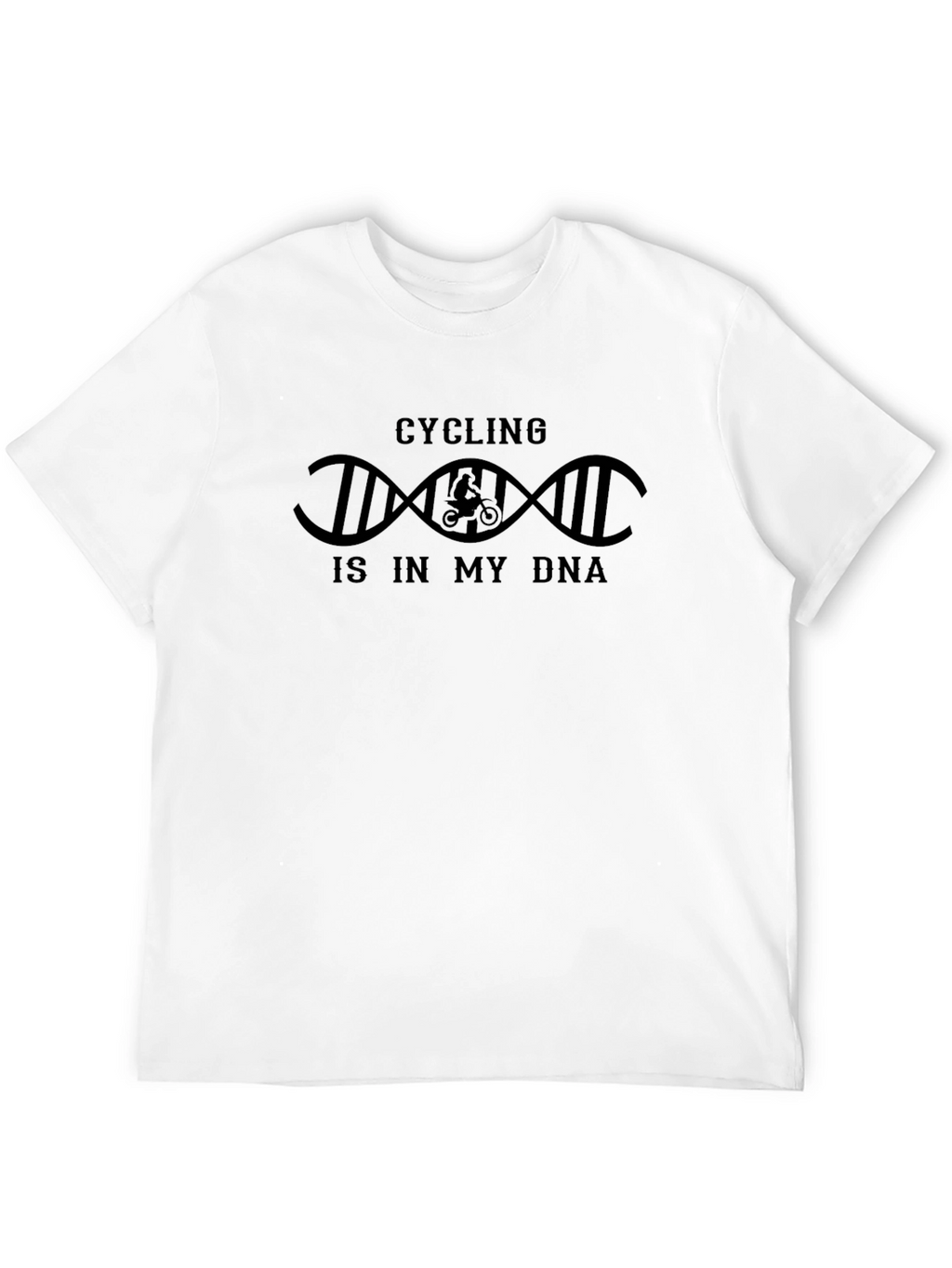 Cycling DNA Graphic T-Shirt - Black
