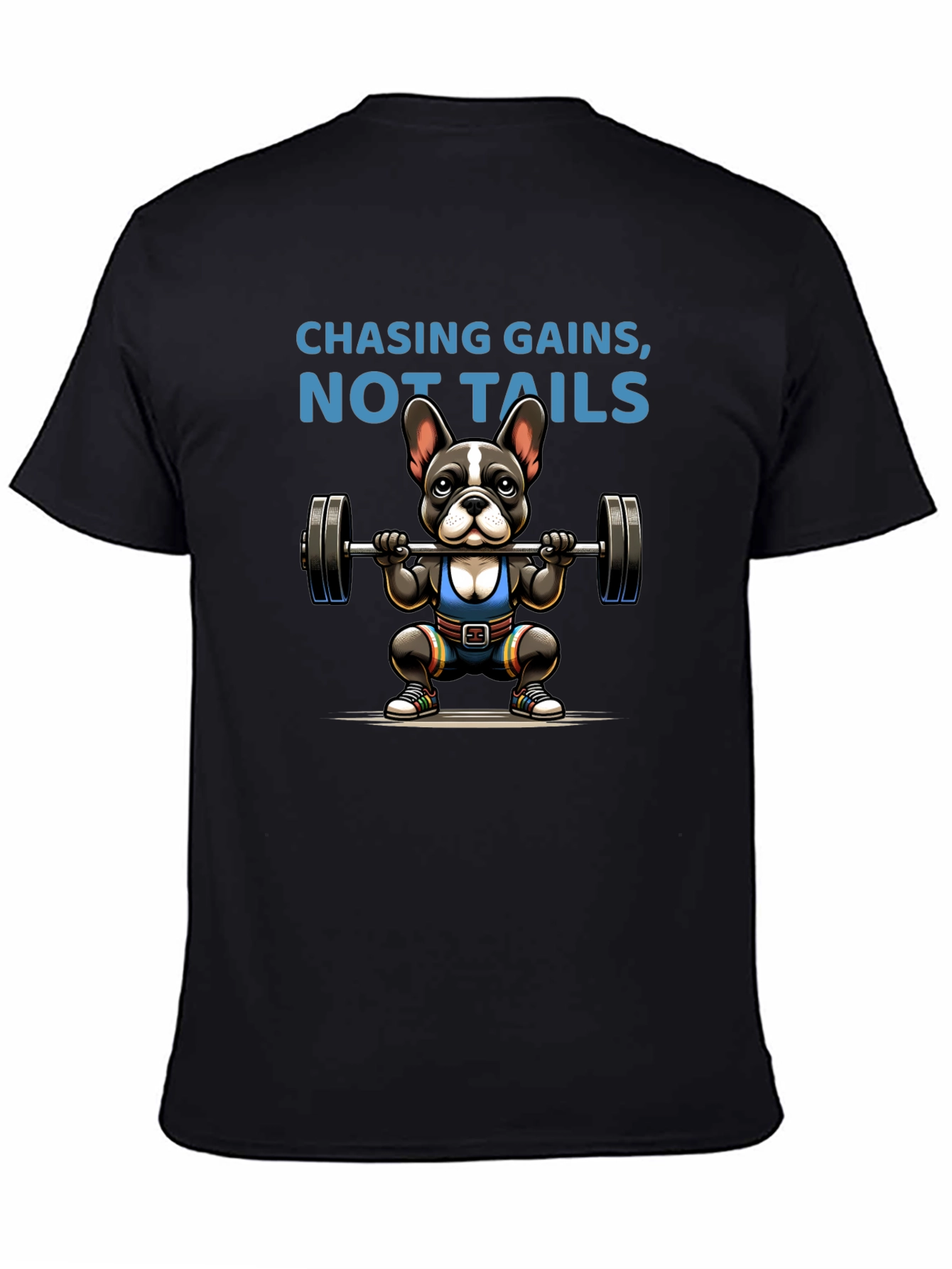 Chasing Gains Dog Graphic T-Shirt
