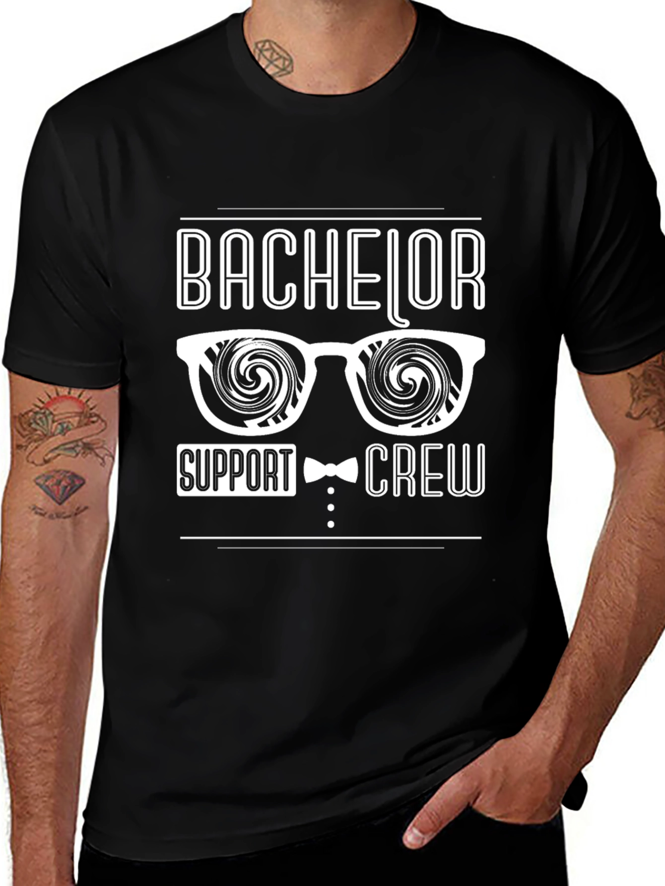 Bachelor Support Crew T-Shirt - Party Ready!