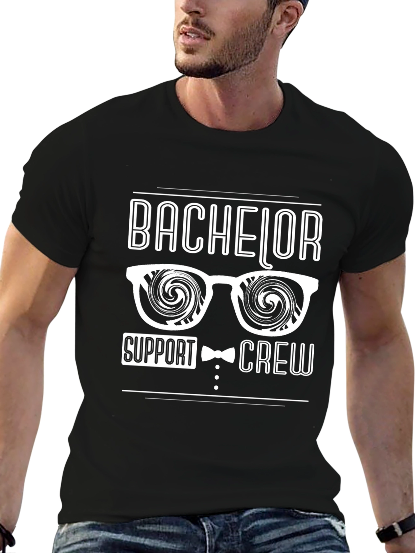 Bachelor Support Crew T-Shirt - Party Ready!