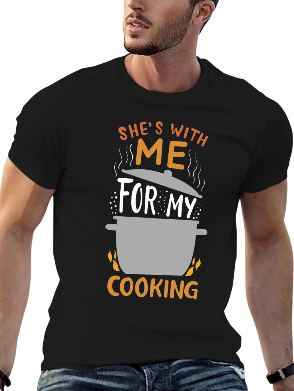 Shes With Me For My Cooking T-Shirt