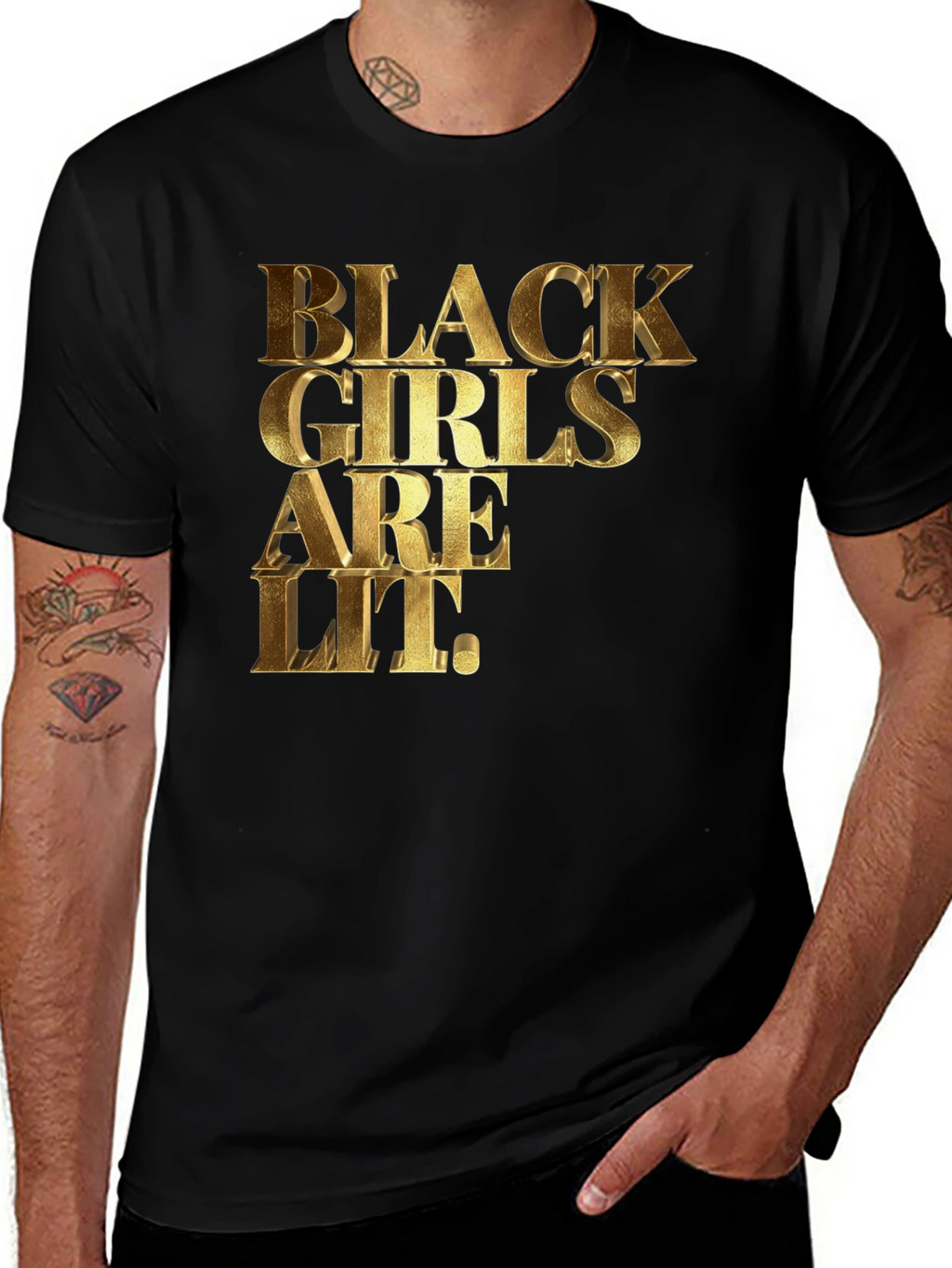 Black Girls are Lit Graphic T-Shirt