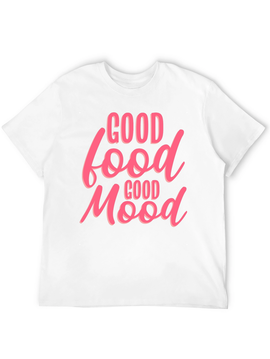 Good Food Good Mood Graphic Tee - Black