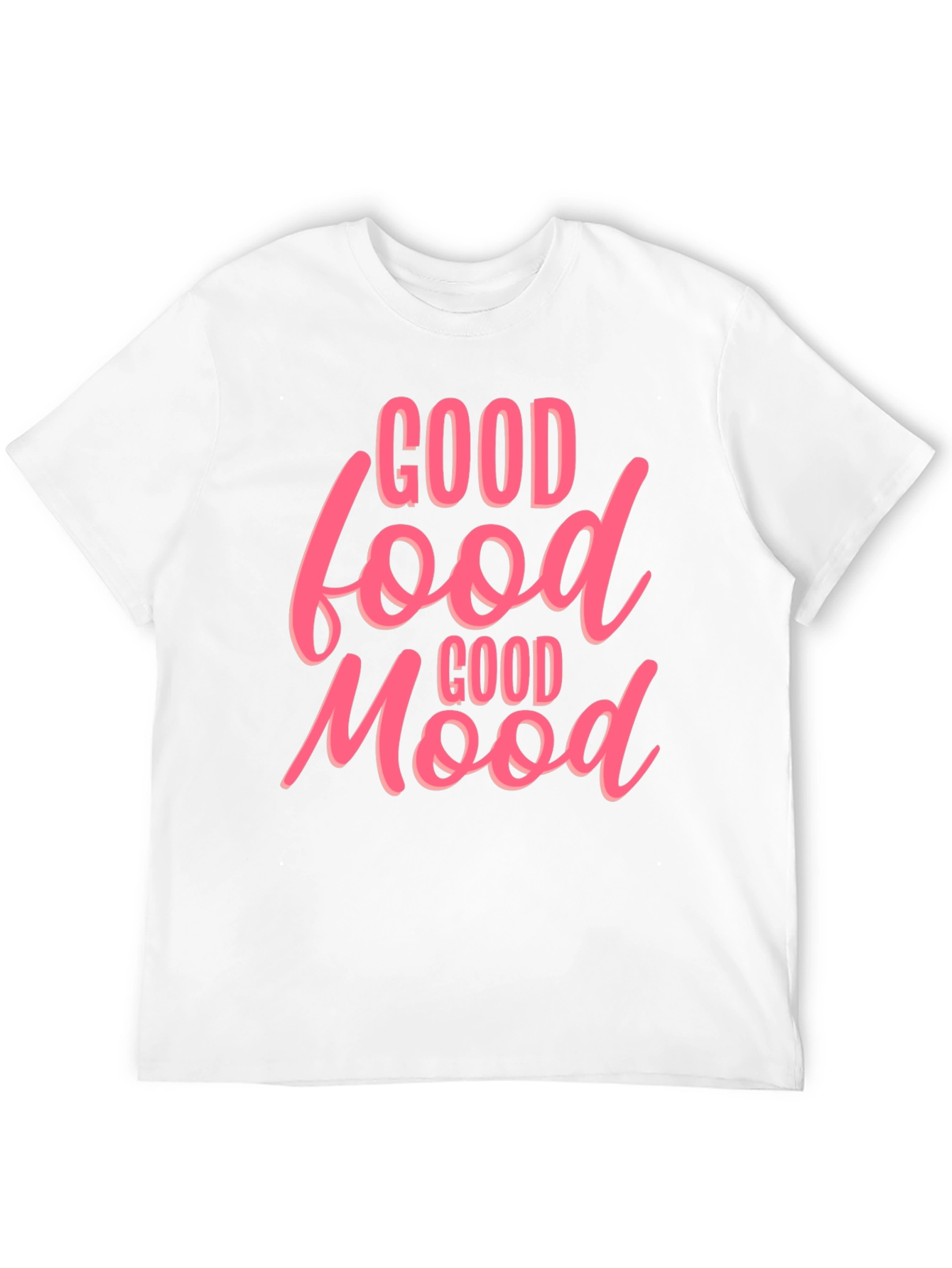 Good Food Good Mood Graphic Tee - Black