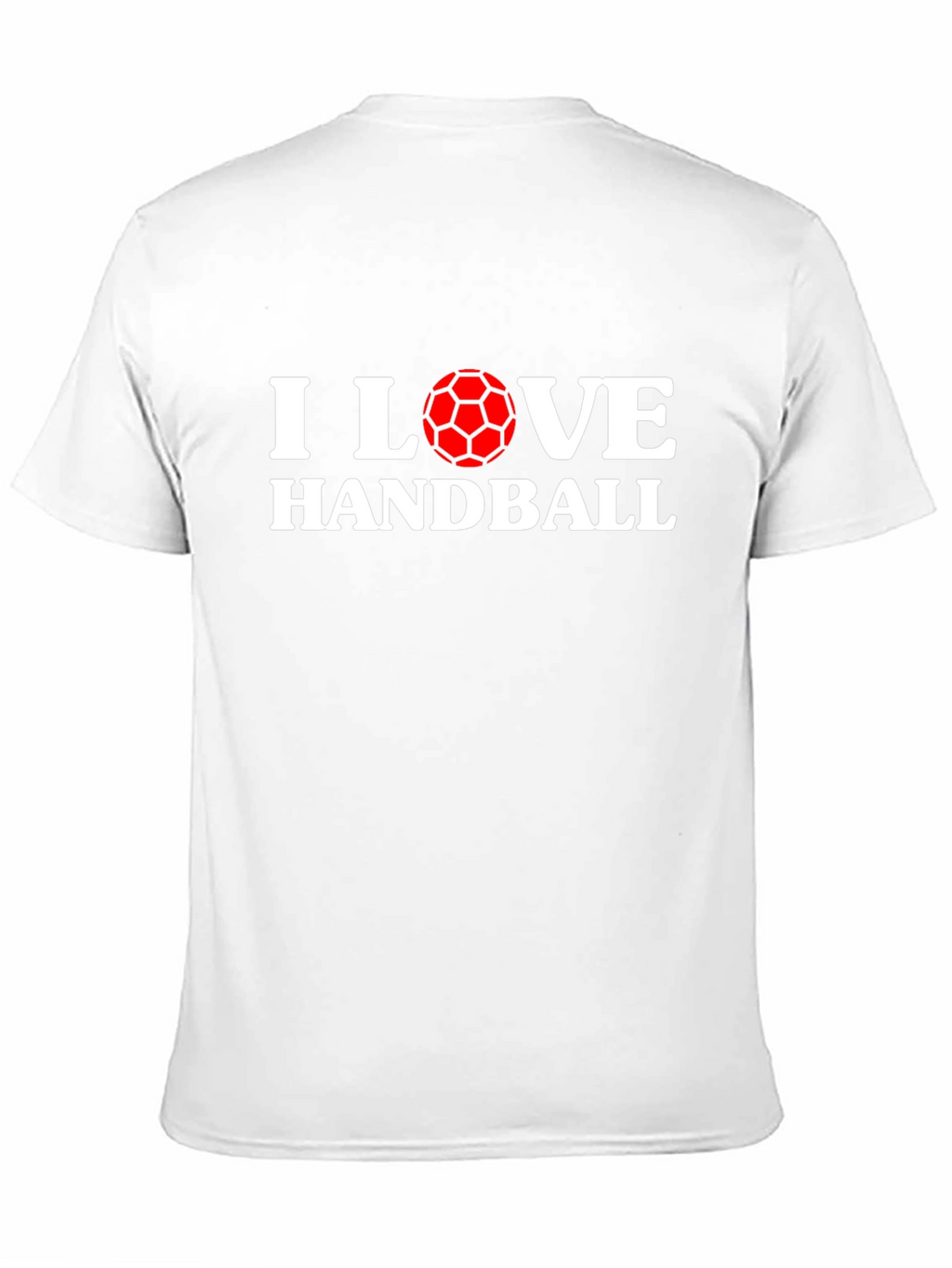 I Love Handball Graphic T-Shirt - Black Cotton Tee