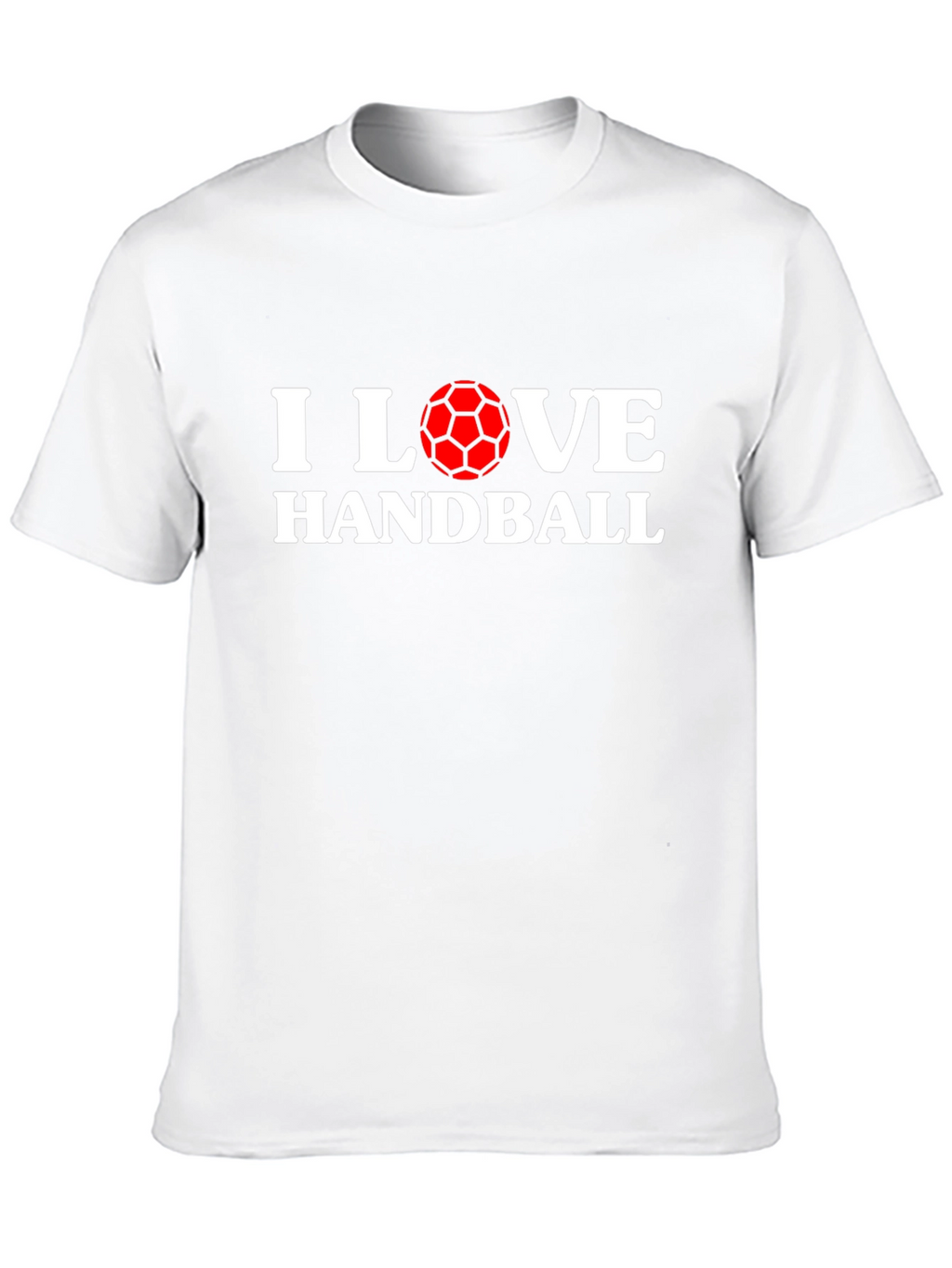 I Love Handball Graphic T-Shirt - Black Cotton Tee
