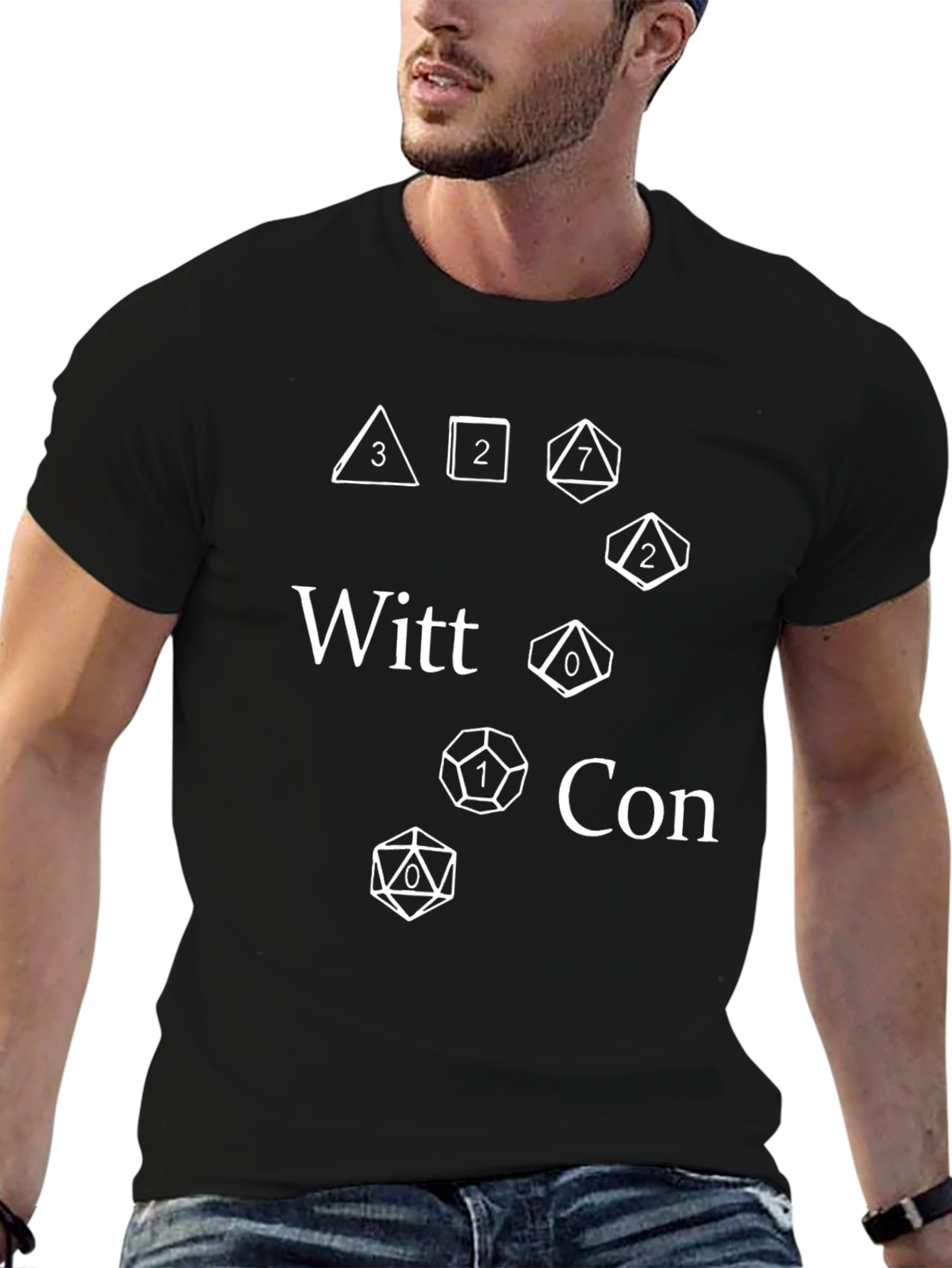 Witt Con Dice Graphic Black T-Shirt
