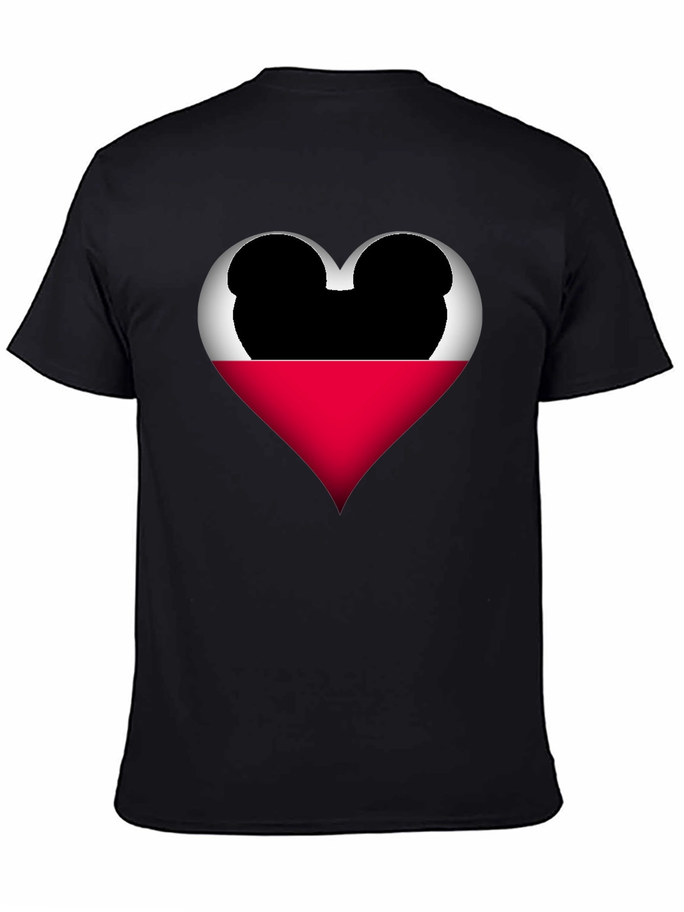 Mickey Heart Graphic Tee - Love Disney Style Shirt