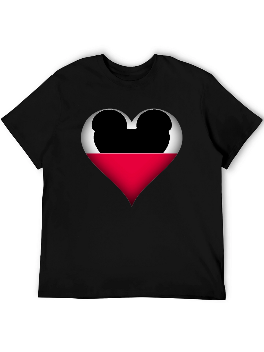 Mickey Heart Graphic Tee - Love Disney Style Shirt