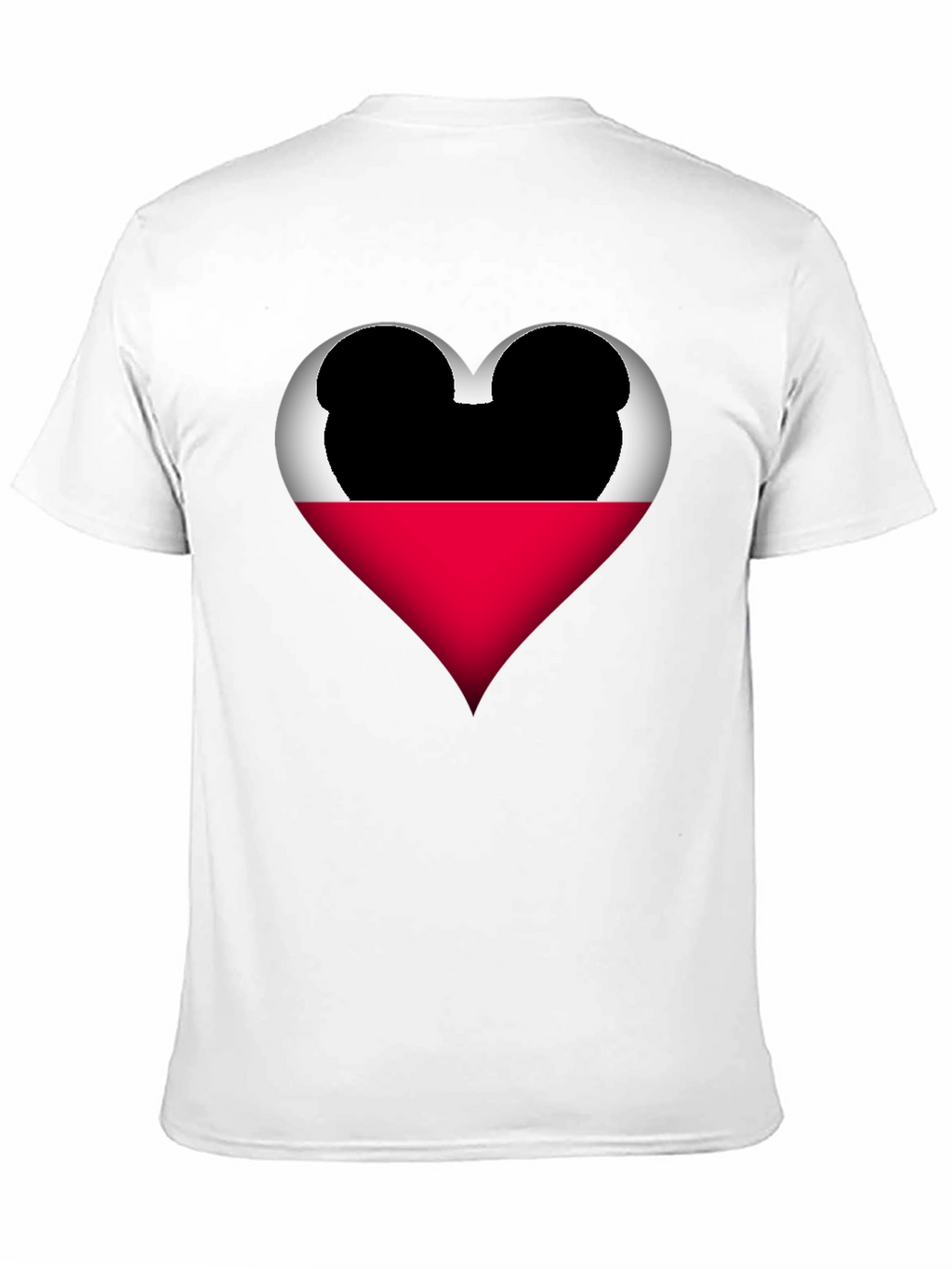 Mickey Heart Graphic Tee - Love Disney Style Shirt