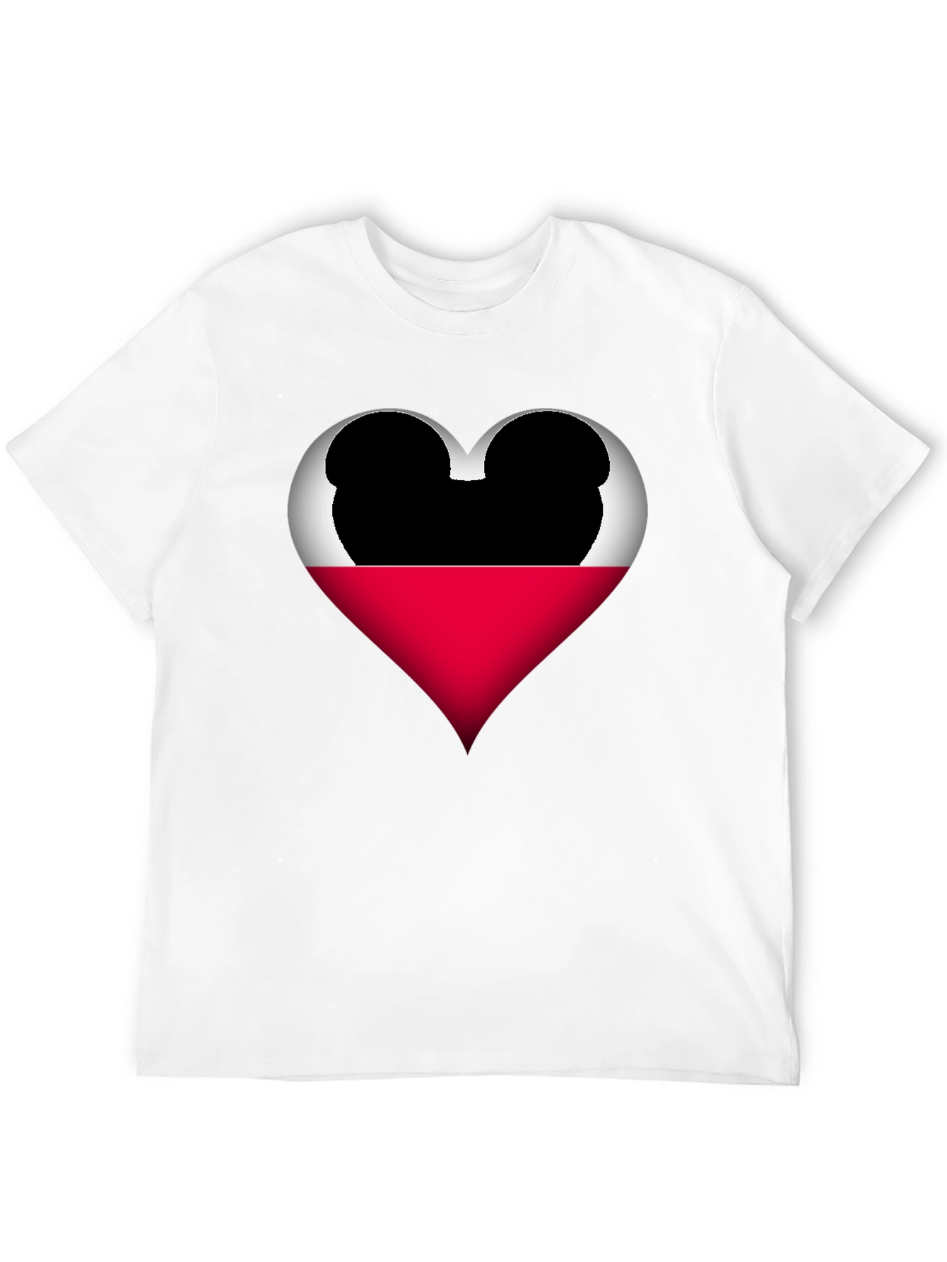 Mickey Heart Graphic Tee - Love Disney Style Shirt