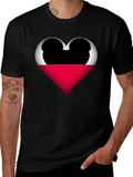 Mickey Heart Graphic Tee - Love Disney Style Shirt