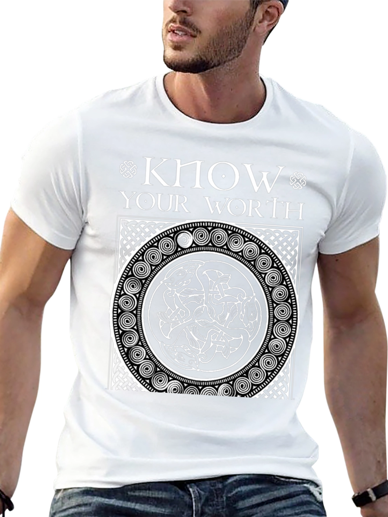Know Your Worth Celtic Knot Graphic T-Shirt