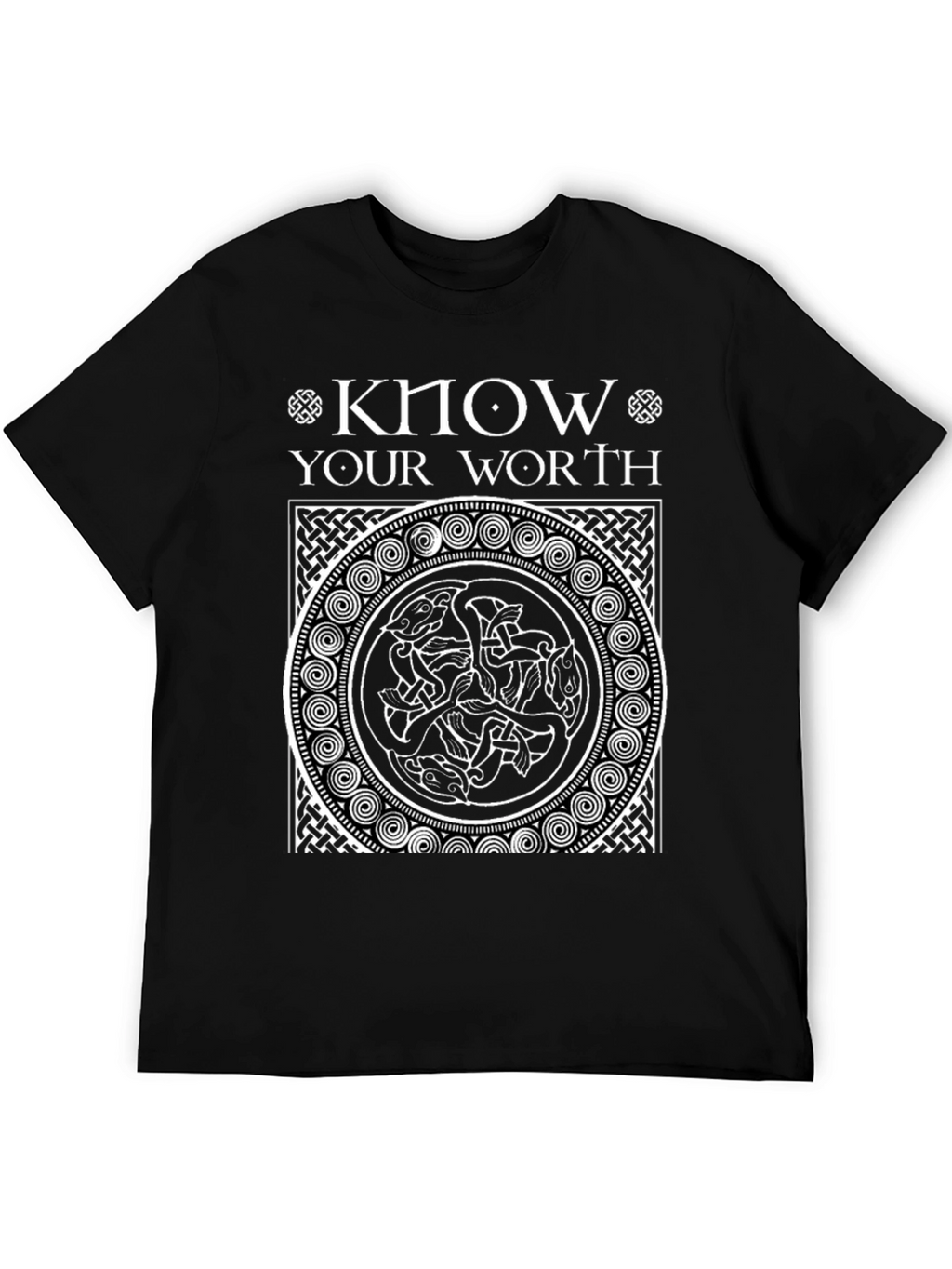 Know Your Worth Celtic Knot Graphic T-Shirt