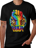 LGBT Pride Rainbow Fist Sunflower T-Shirt