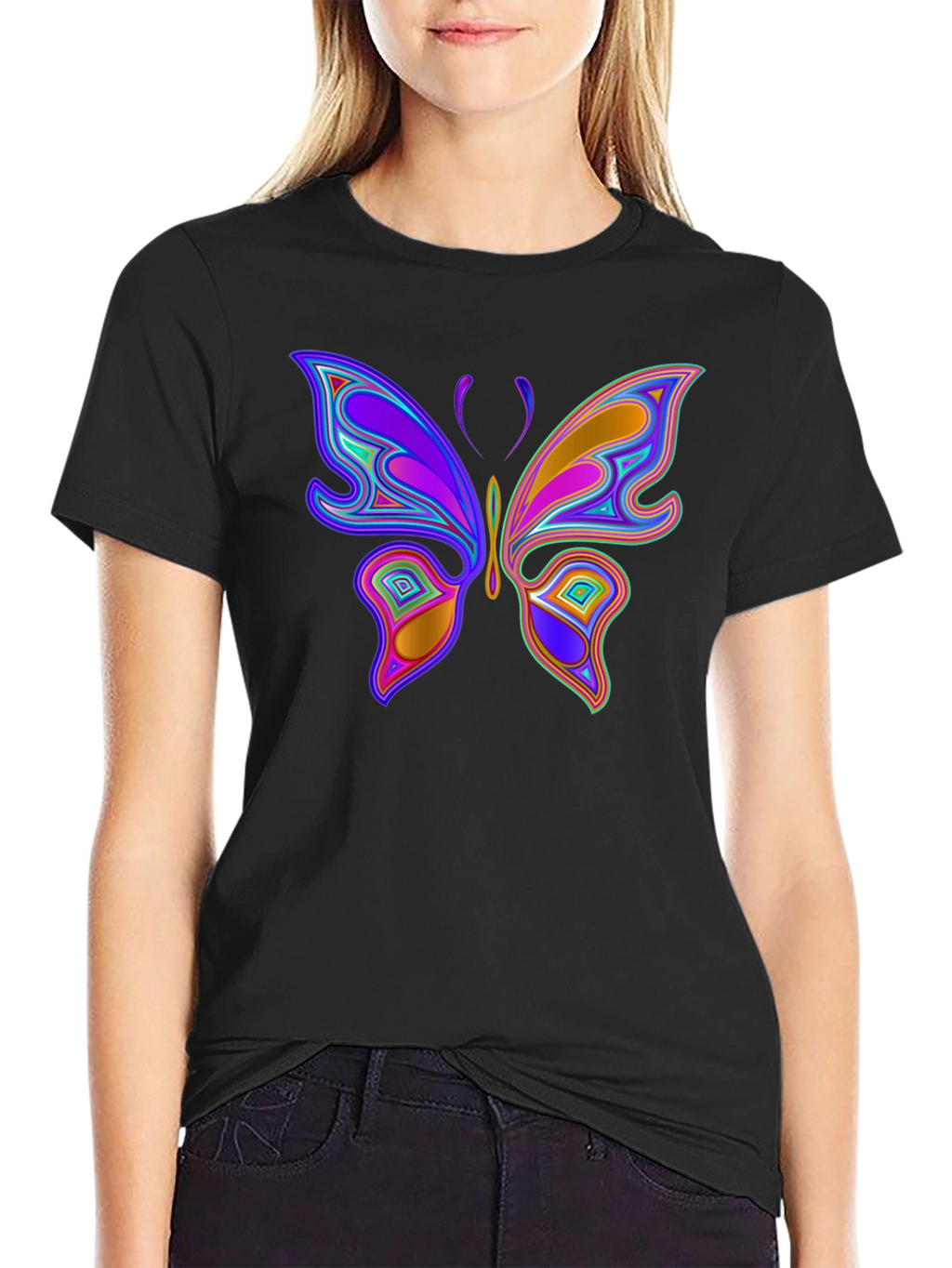Vibrant Butterfly Graphic T-Shirt - Unique Design