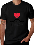 Fashion Heart Graphic Tee - Stylish & Trendy