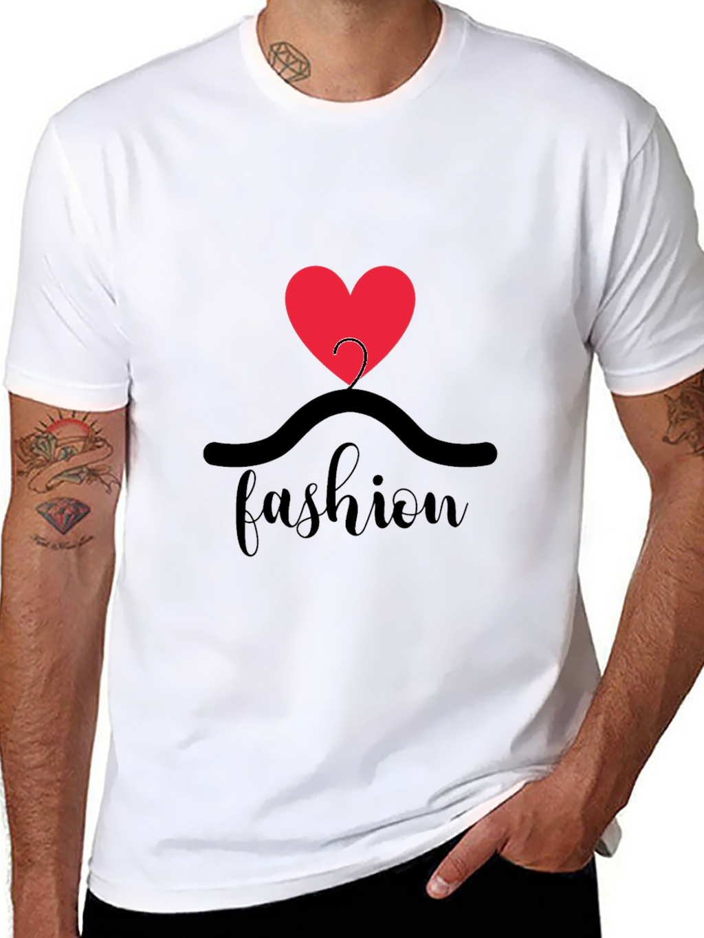 Fashion Heart Graphic Tee - Stylish & Trendy