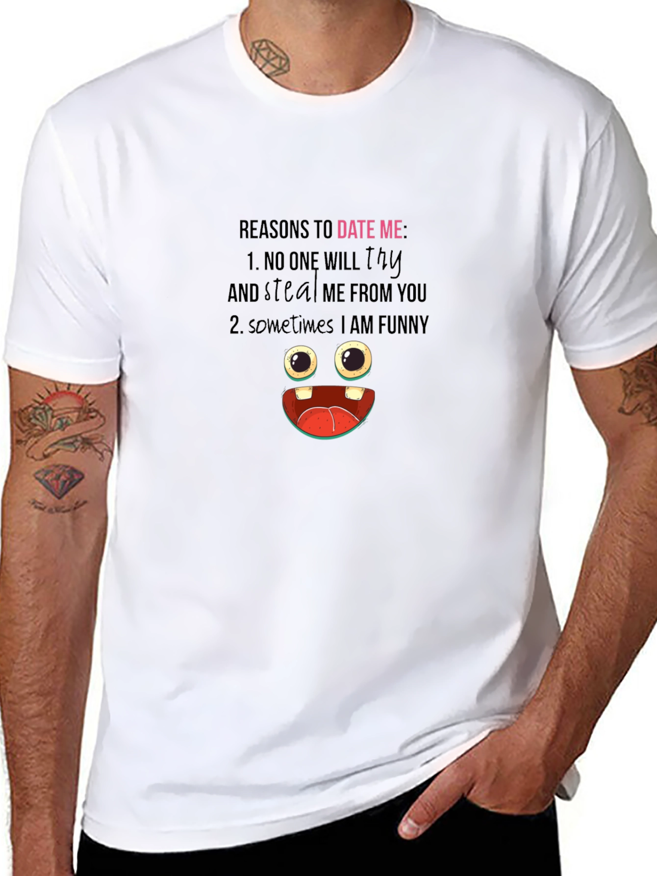 Funny Reasons to Date Me Graphic T-Shirt