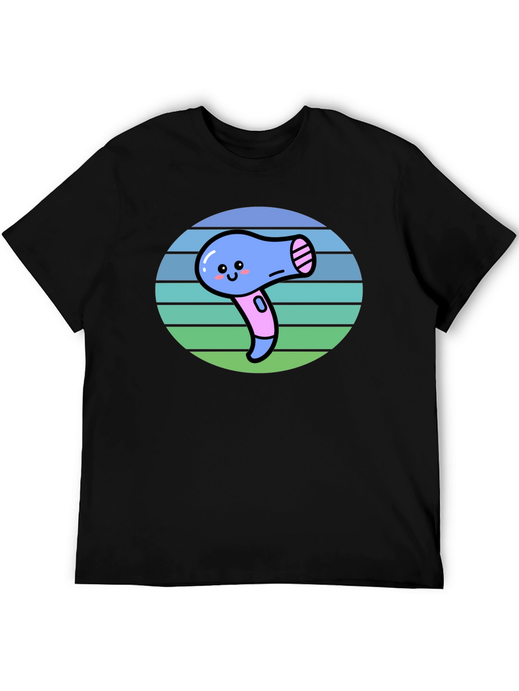 Cute Kawaii Hair Dryer Graphic Tee