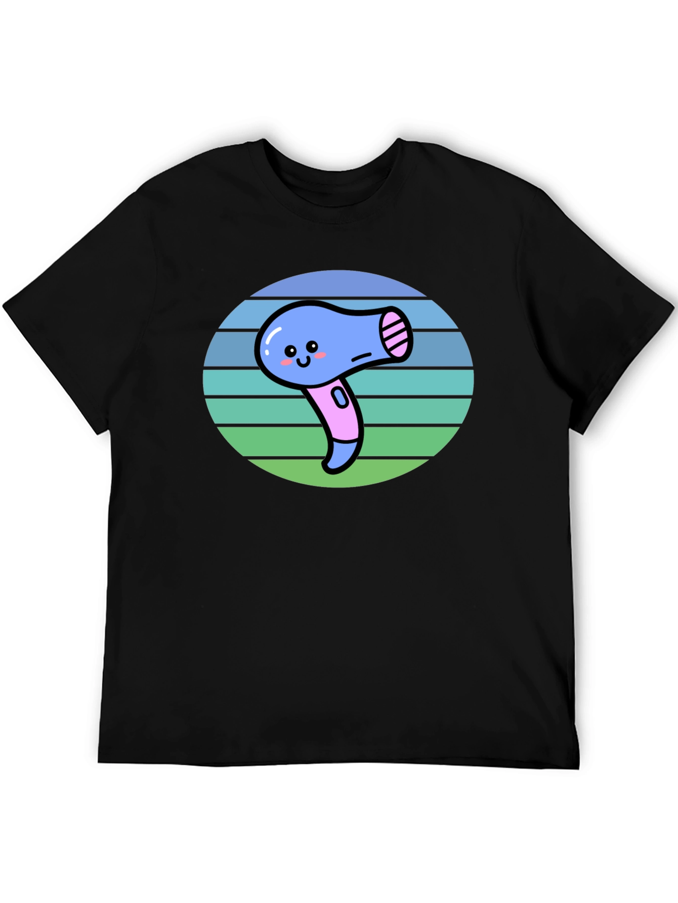 Cute Kawaii Hair Dryer Graphic Tee