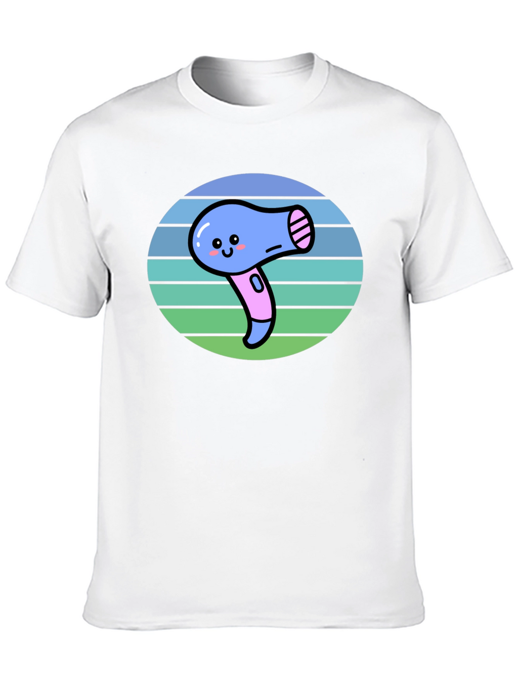 Cute Kawaii Hair Dryer Graphic Tee