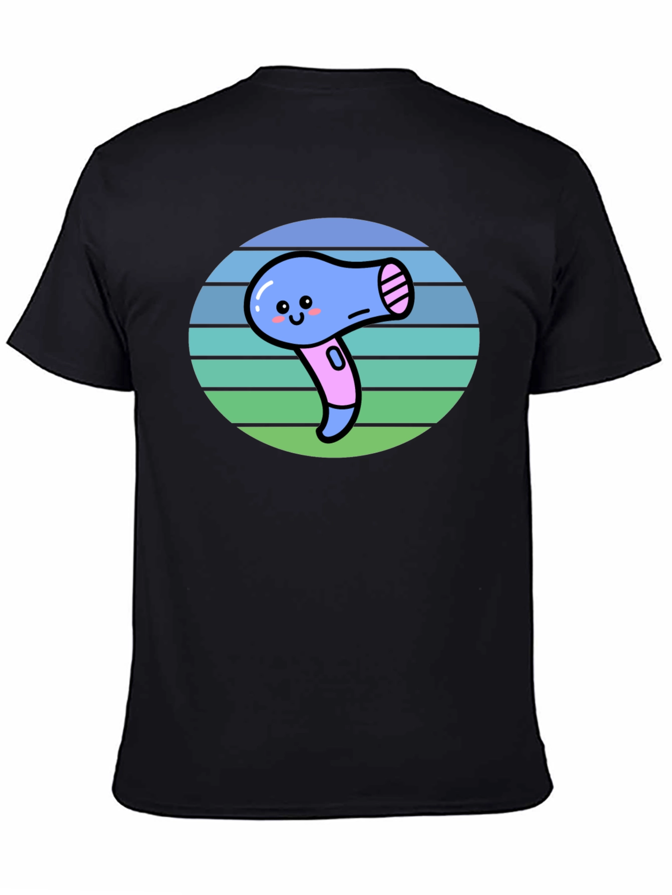 Cute Kawaii Hair Dryer Graphic Tee