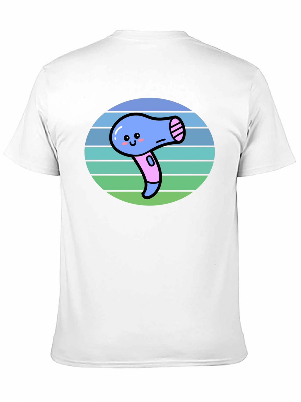 Cute Kawaii Hair Dryer Graphic Tee