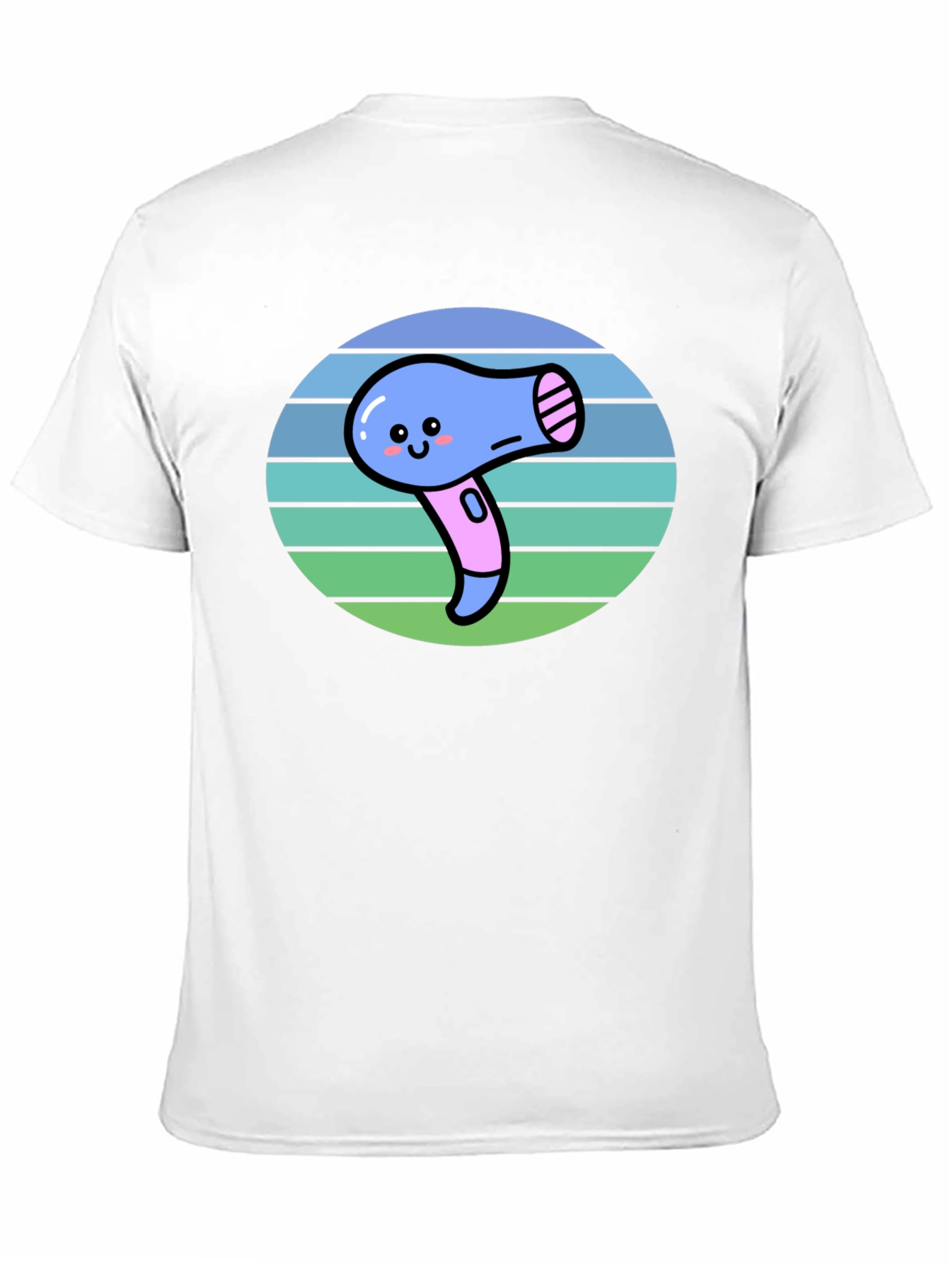 Cute Kawaii Hair Dryer Graphic Tee