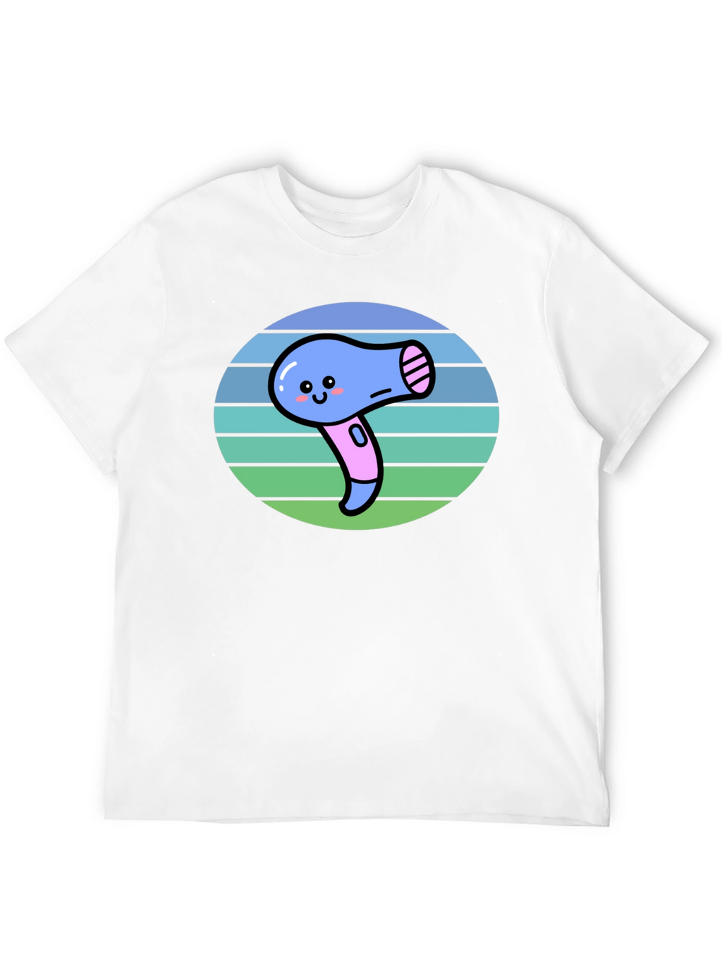 Cute Kawaii Hair Dryer Graphic Tee