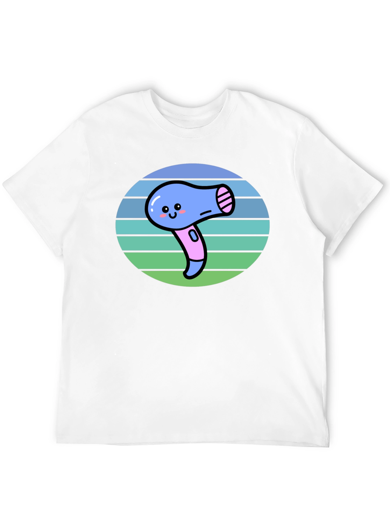 Cute Kawaii Hair Dryer Graphic Tee
