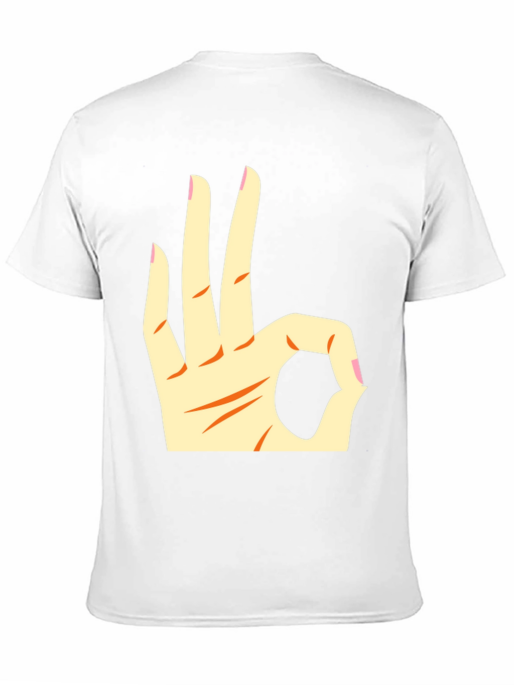 Ok Hand Gesture Graphic Tee - Black