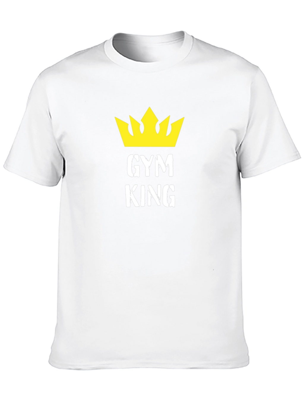 Gym King Black T-Shirt with Crown Graphic